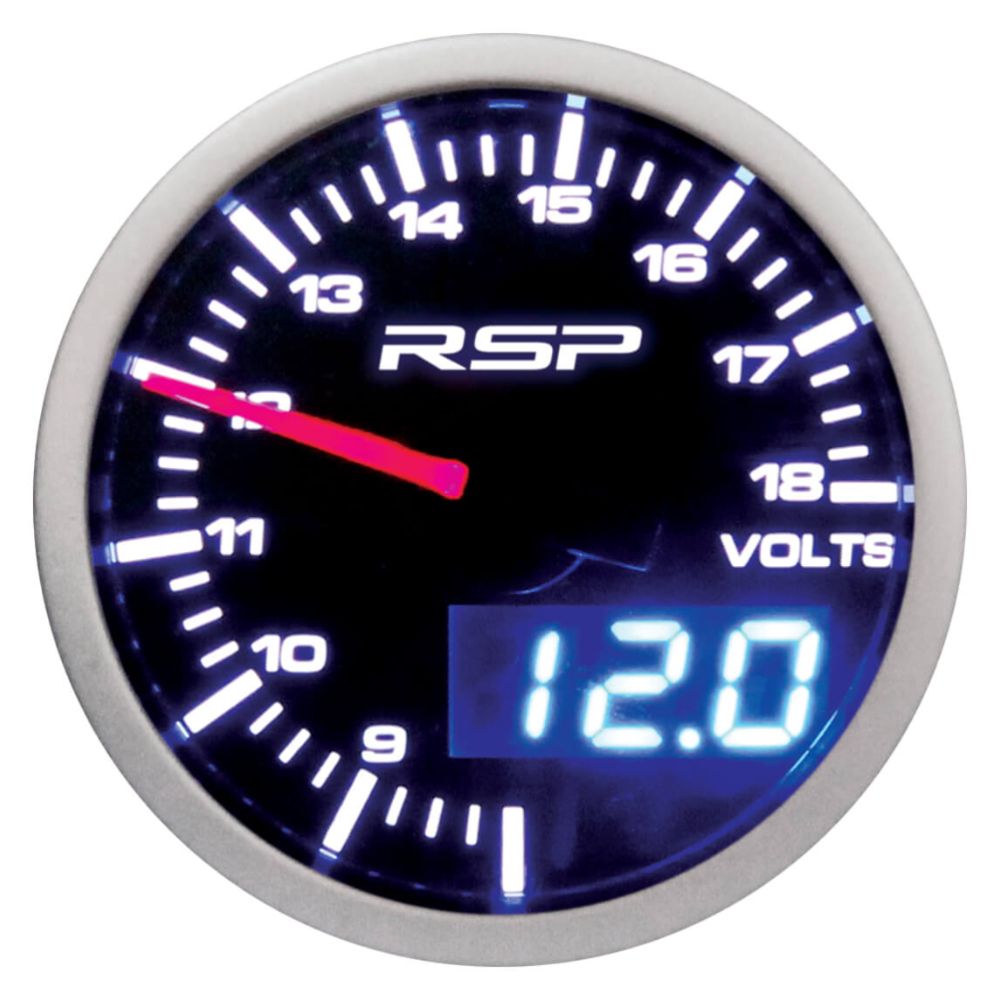 Race Sport Performance digital LED voltmätare ø 52 mm