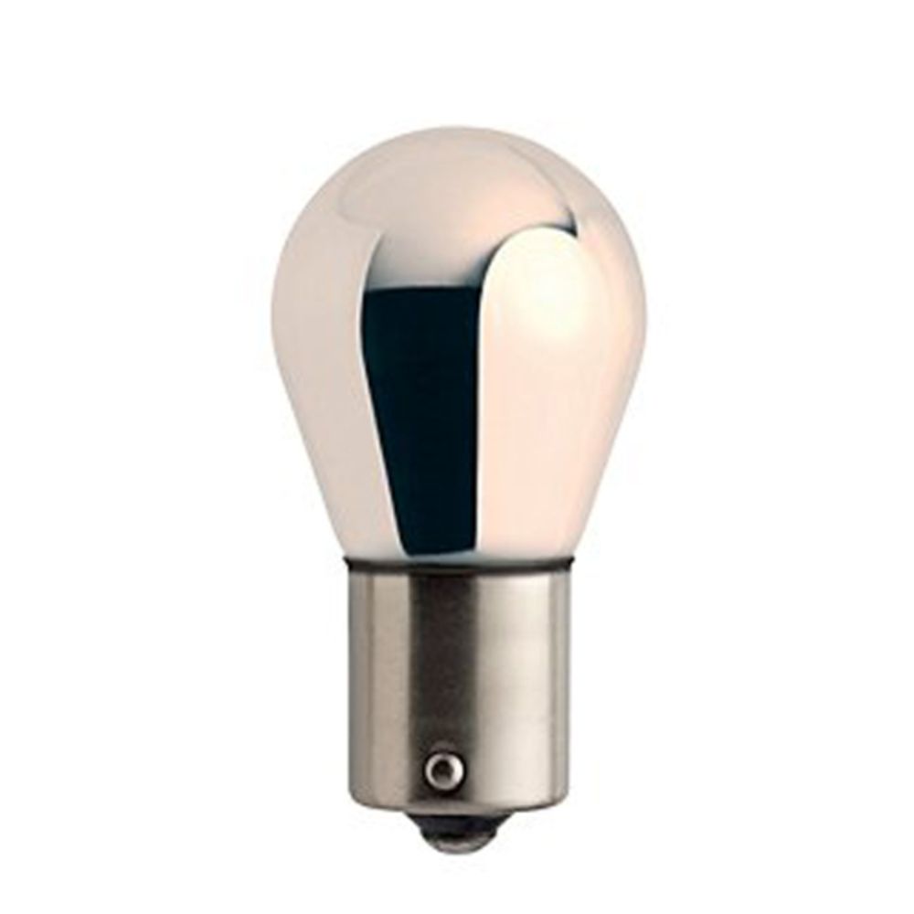 Philips SilverVision BAU15s metallsockellampa 12 V/21 W PY21W krom/orange 150° 2 st.