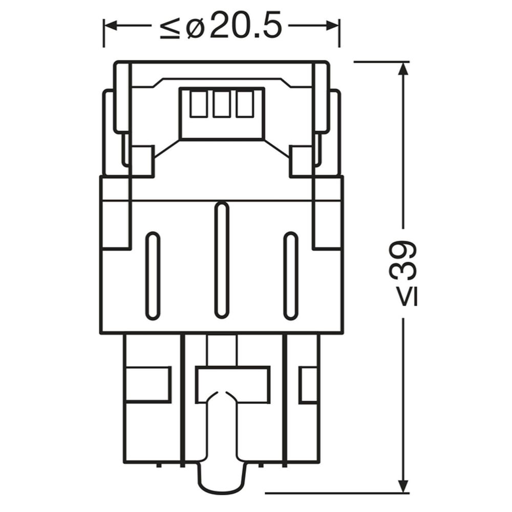 Osram W21/5W LED-polttimopari,