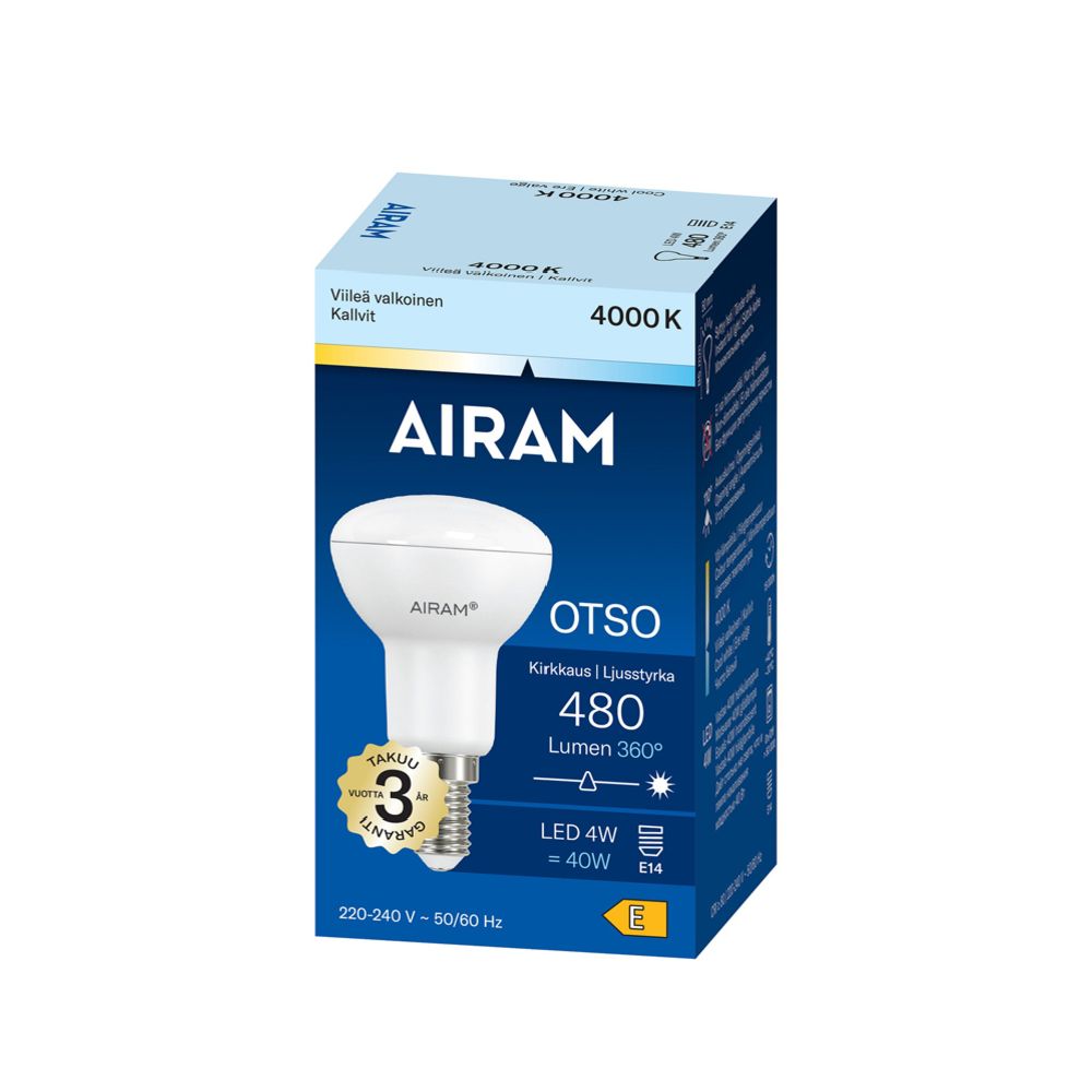 Airam LED-spotlight E14 4 W 4000K 480 lm