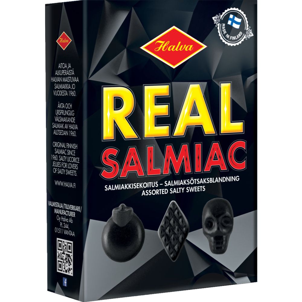 Halva Real Salmiac 230 g
