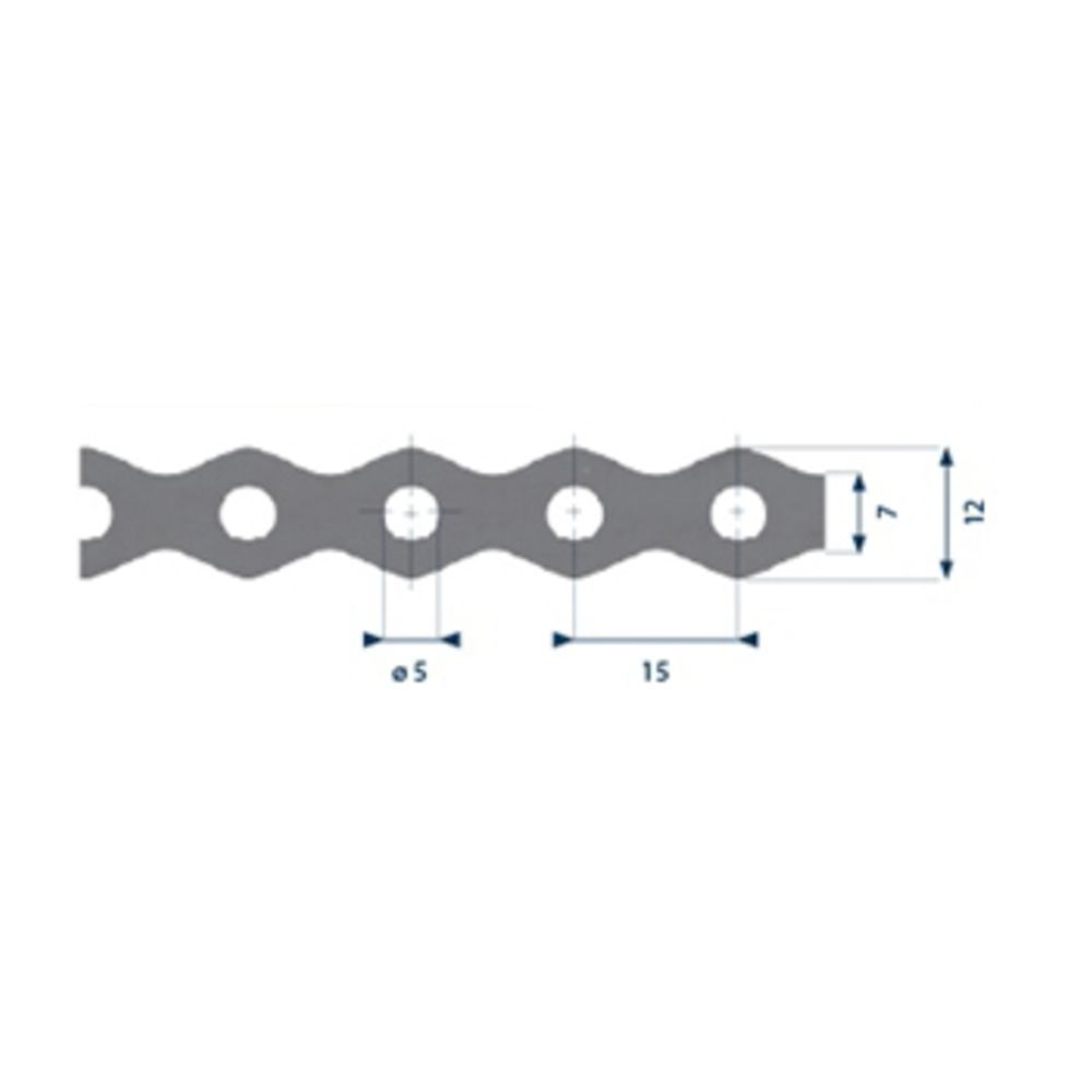 Patentband 0,7 x 12 mm 25 m