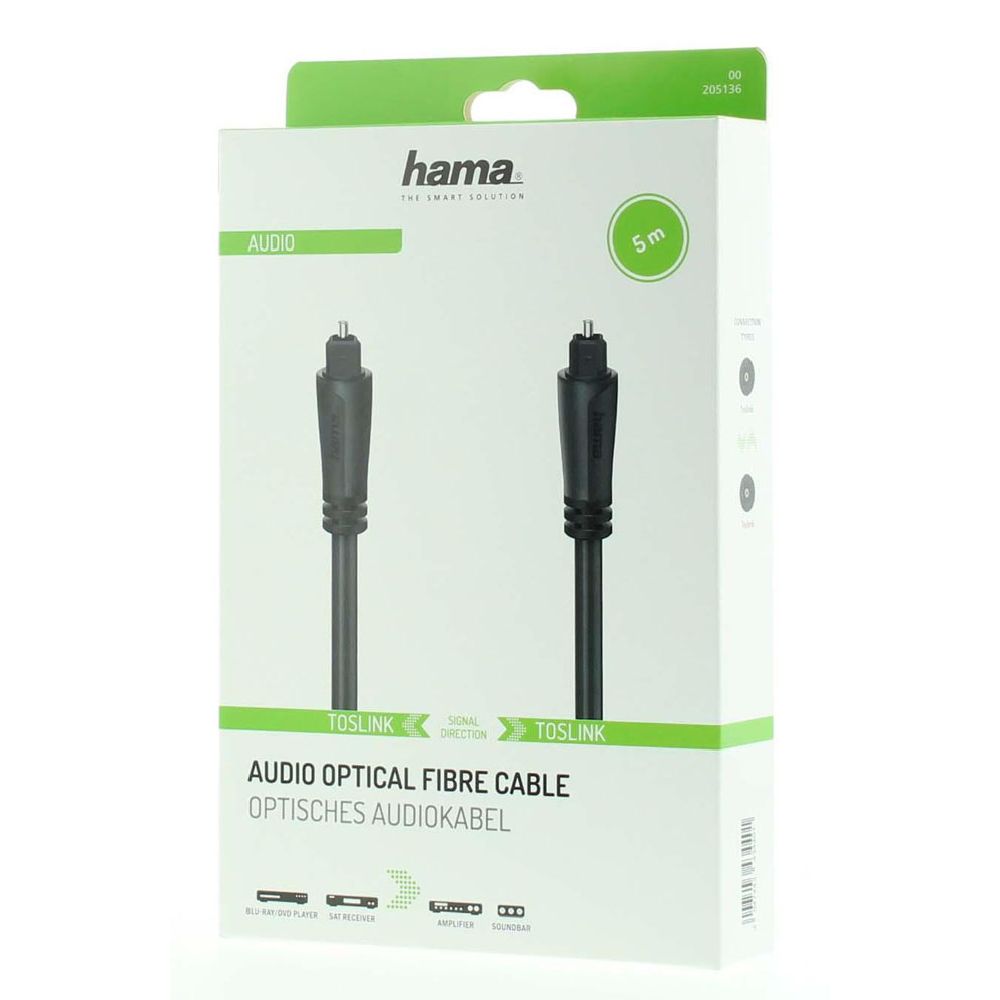 Hama Optinen kaapeli, ODT (Toslink), 5,0 m