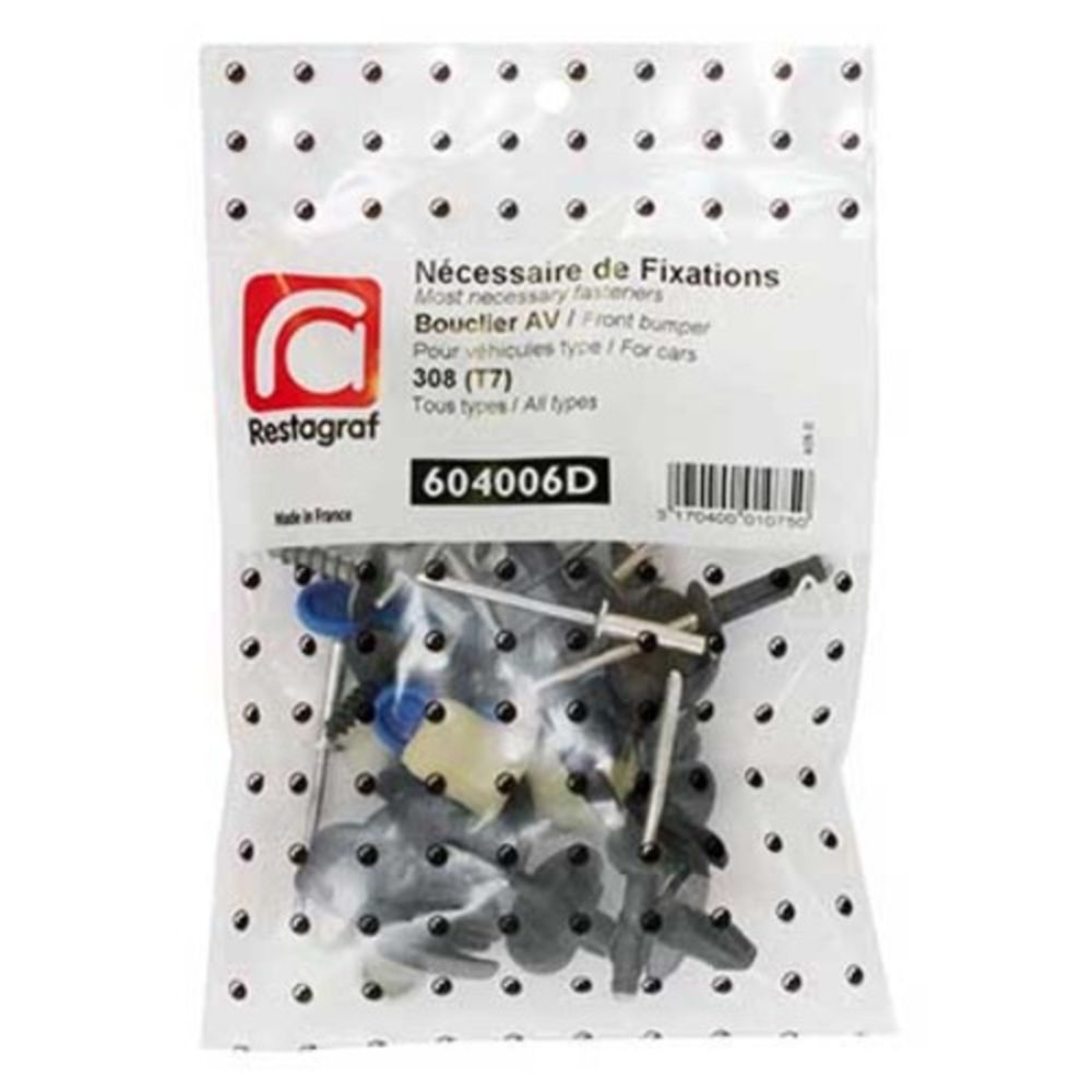 Kinnituskomplekt Peugeot esipamper 604006D 29 osa