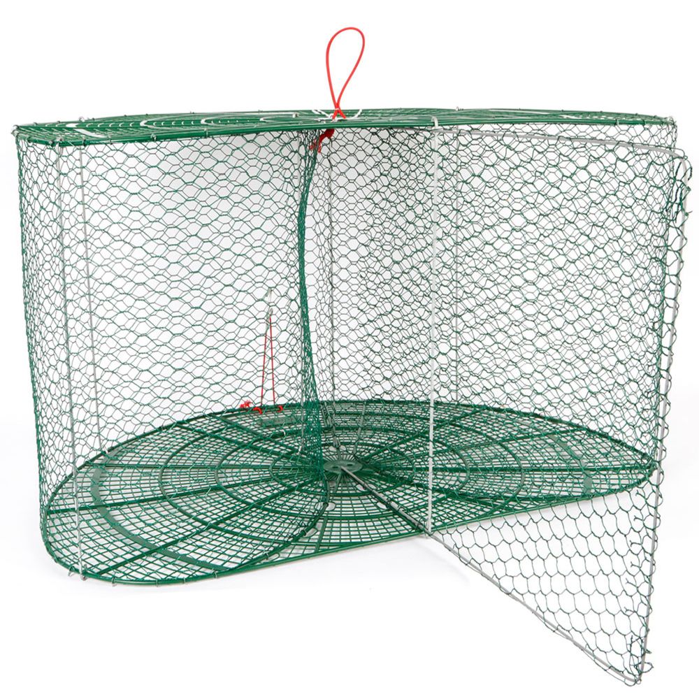 Fishnet mjärde med en ingång, vinylbelagd grön