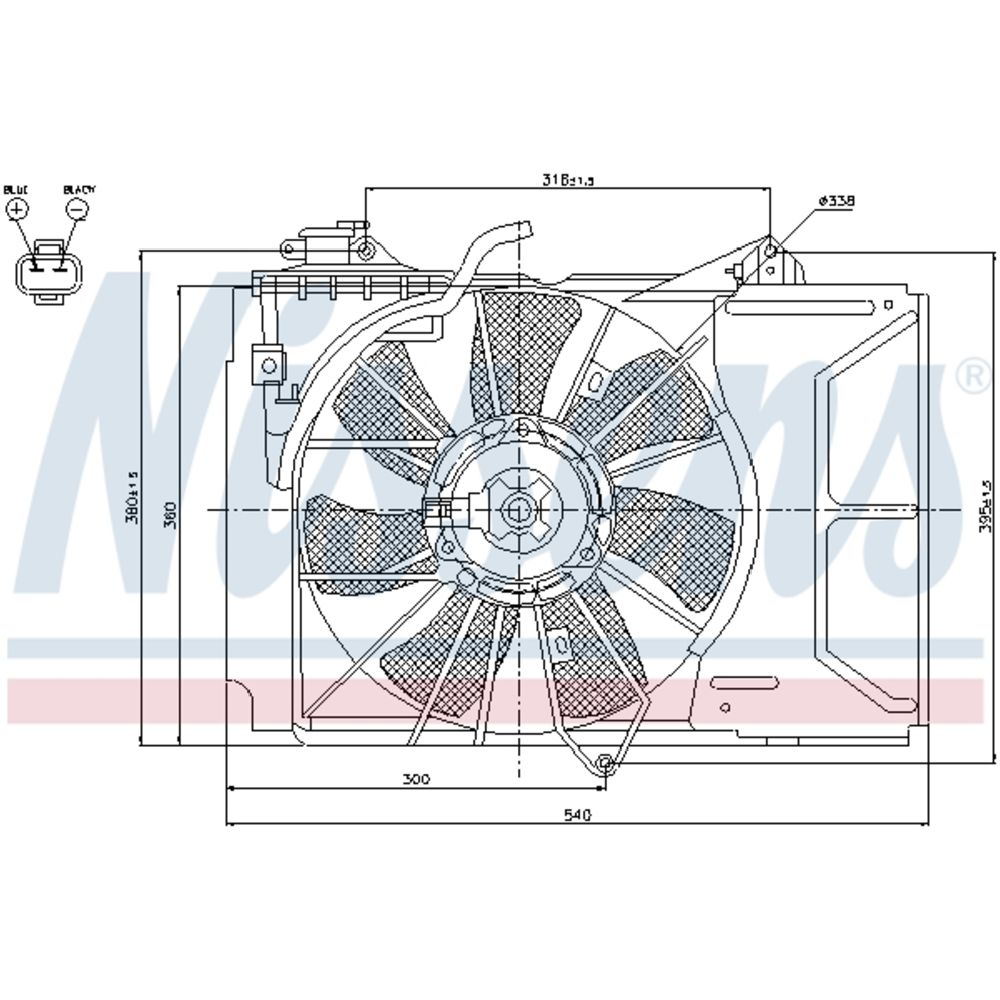 Mootorijahutuse ventilaator 13-00298