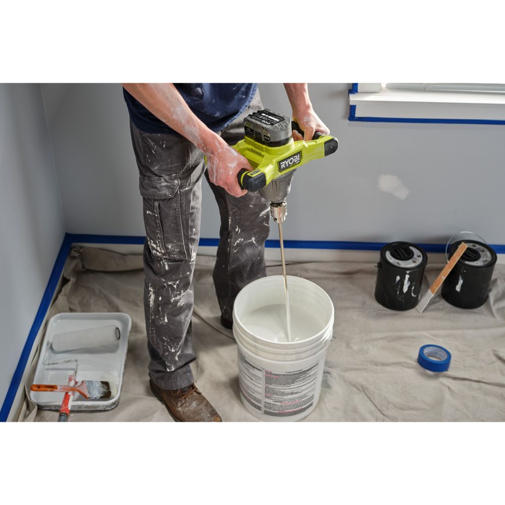Ryobi ONE+ RPM18X-0 batteridriven omrörare, utan batteri