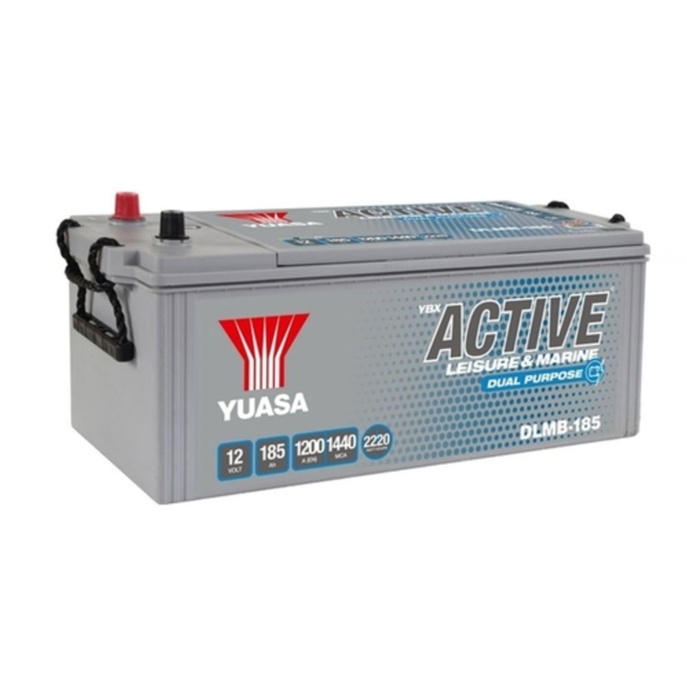 Yuasa DLMB-185 12V 185Ah / 1200A Vapaa-ajan akku P513 x L189 x K223 +-