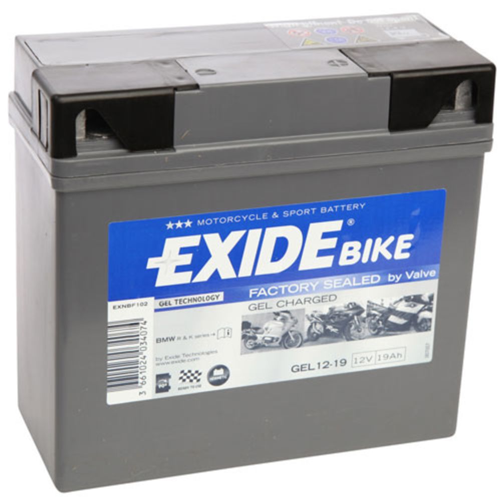 Exide mootorratta aku 80019 12V 19Ah (GEL 12-19)