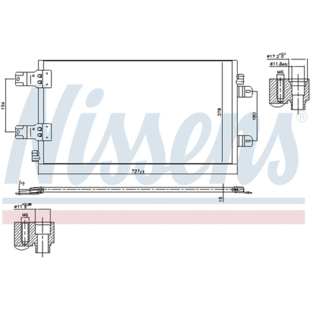 Ilmastointilaitteen lauhdutin 30-04034