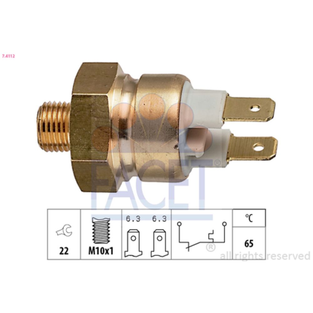 Jäähdytysnesteen lämpötilatunnistin 37-3544