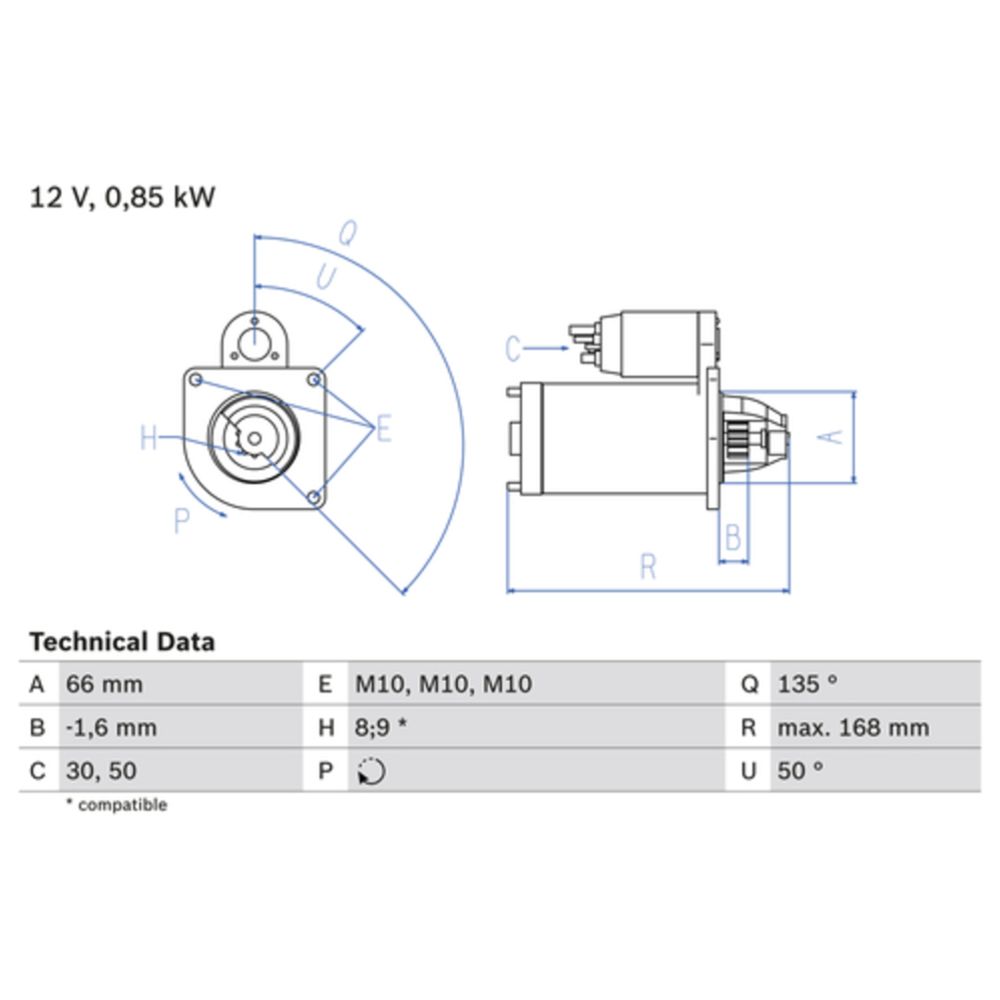 Startmotor 13-2728