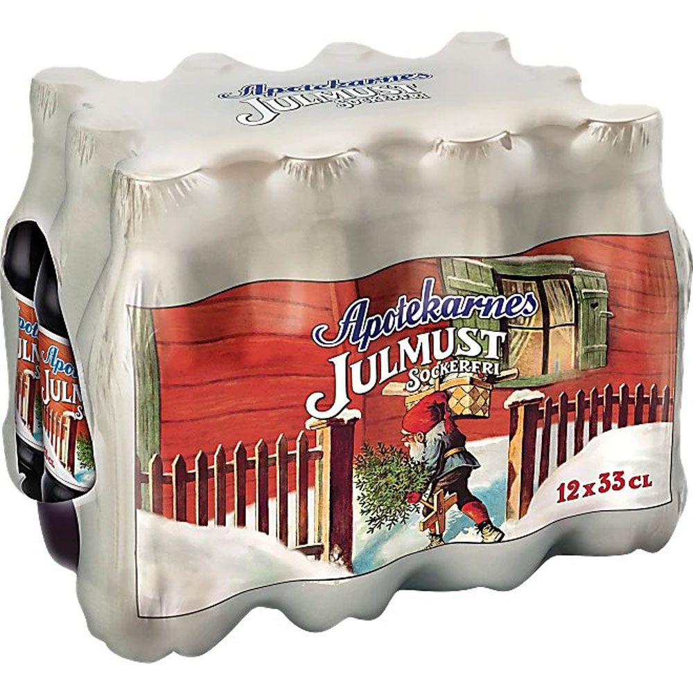 Apotekarnes Julmust sugar free 33 cl 12-pack