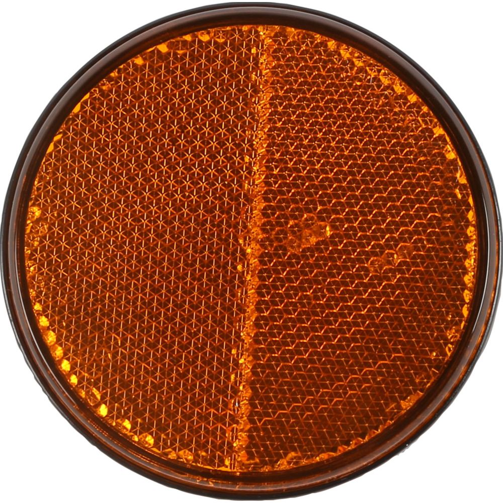 Rund reflex gul 70 mm M5-bultfäste, 2 st.