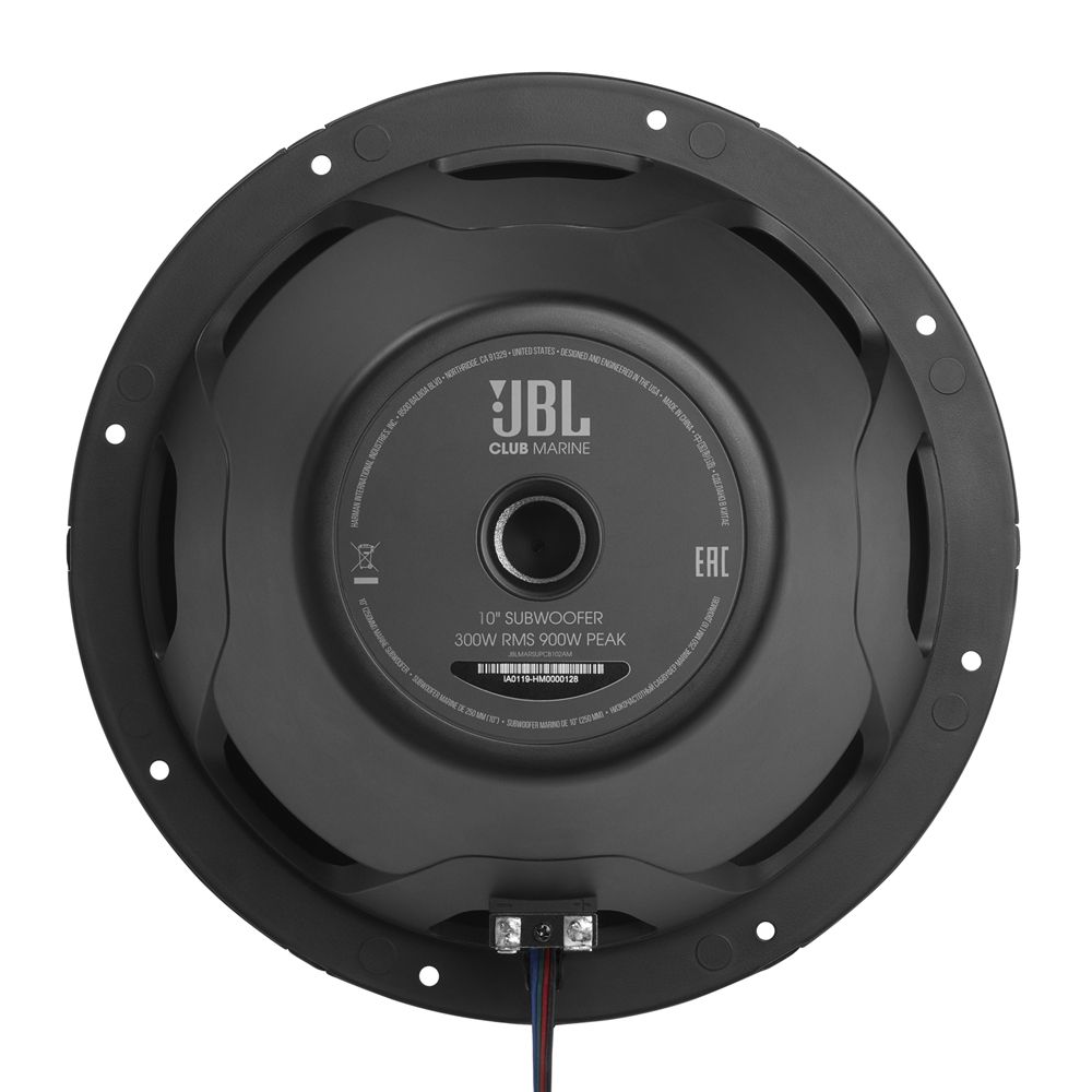 JBL Club Marine 10" subwoofer IPX5