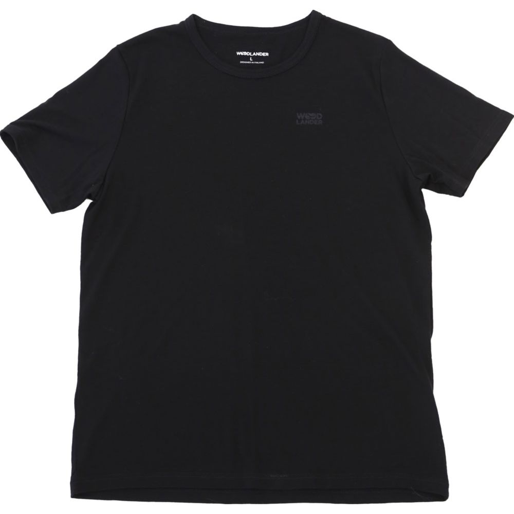 Woodlander 100 % merinoull T-shirt svart XXL