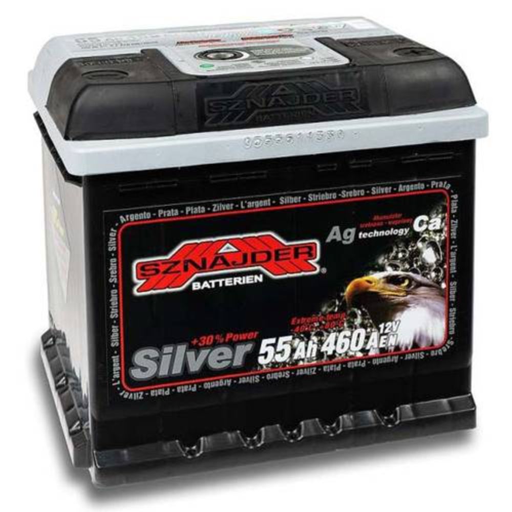 Sznajder-Silver 55Ah/460A akku P205xL175xK190 -+