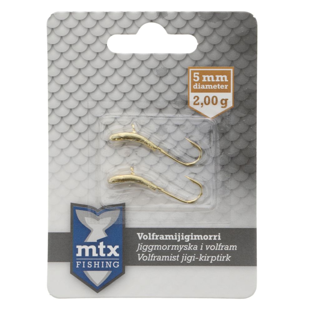 MTX Fishing jiggmormyska volfram 5 mm / 2 g no: 8, 2 st