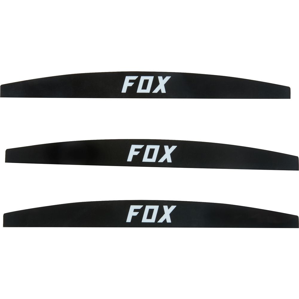 Fox Vue Mud Guard musta 3-pakkaus