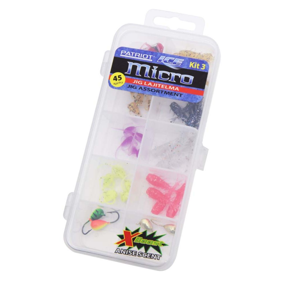 Patriot Ice Micro pilkkijigilajitelma 45 kpl