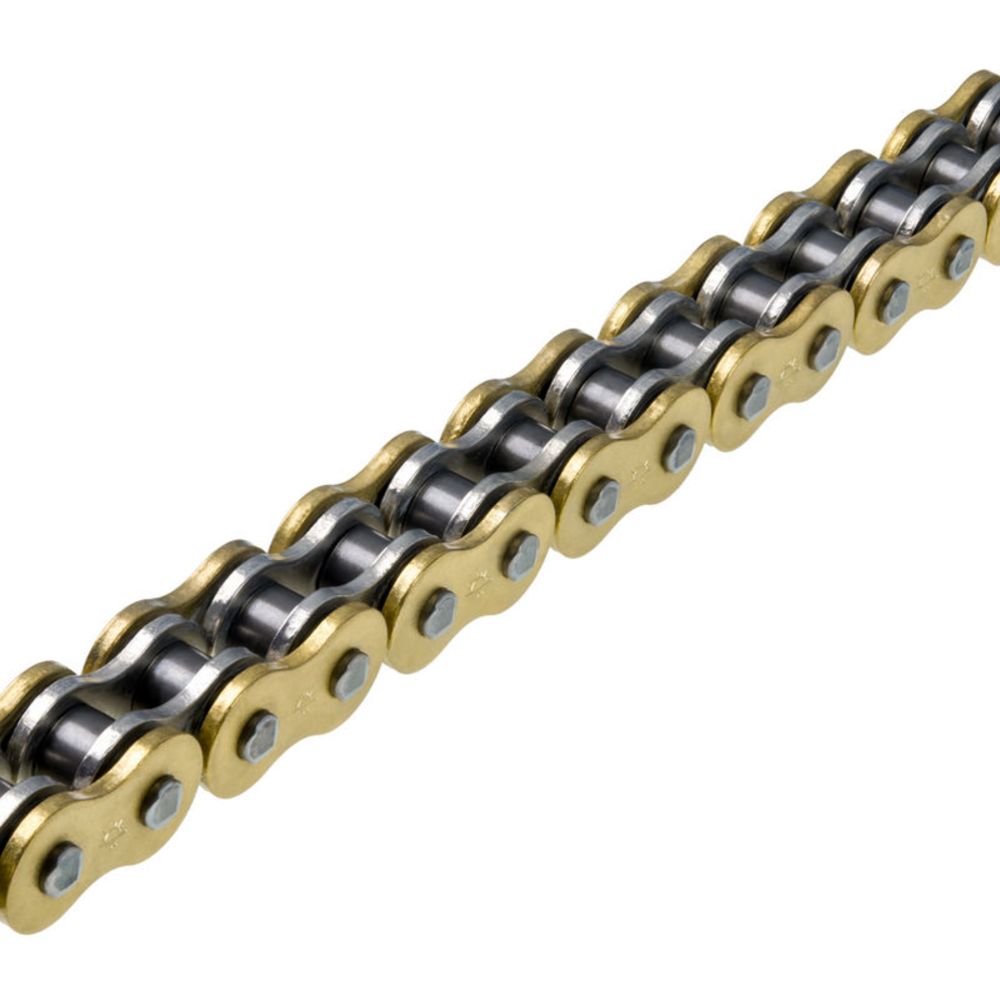 JT specialförstärkt 520Z3 X-ringkedja 112 länkar guld/silver