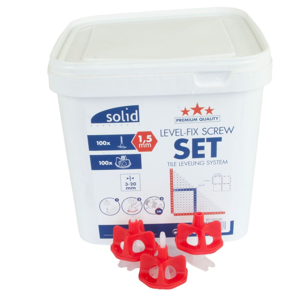 Plaatide tasandussüsteemi kruvitav stardikomplekt 2,0 mm 100 tk