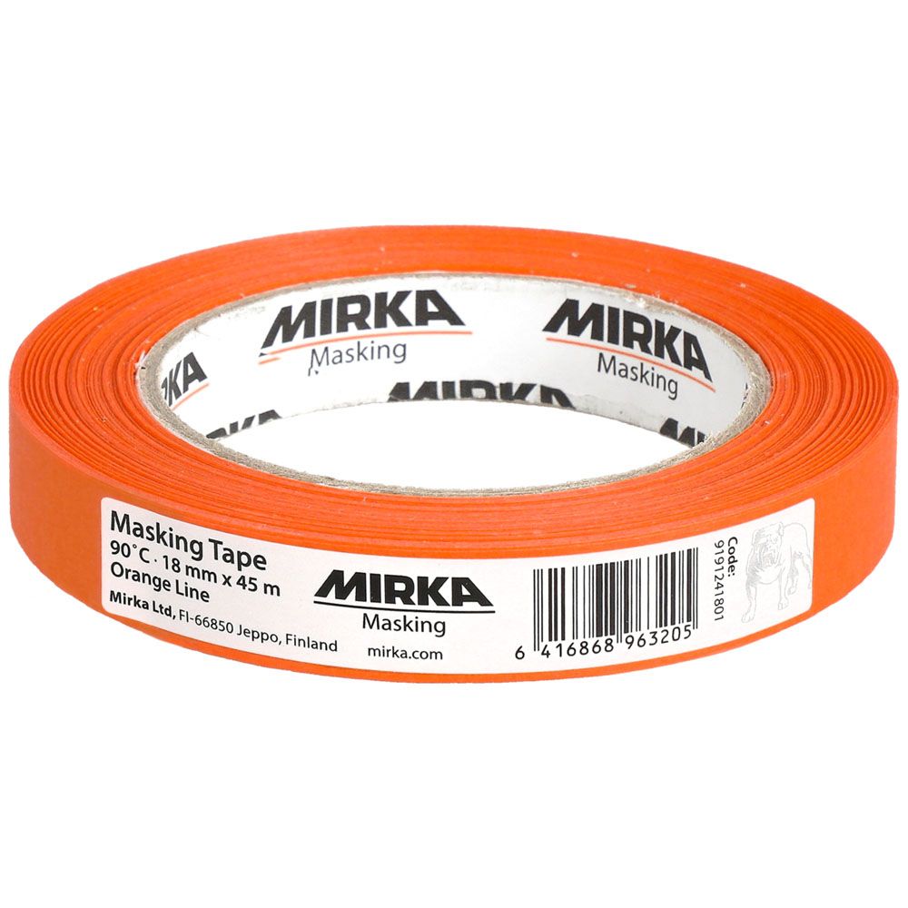 Mirka maskeringstejp bil orange 90 °C/30 min 45 m