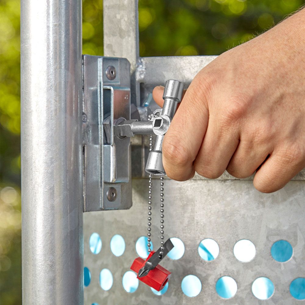 Knipex 00 11 04 Profi-Key universalnyckel för fastighetsskötare