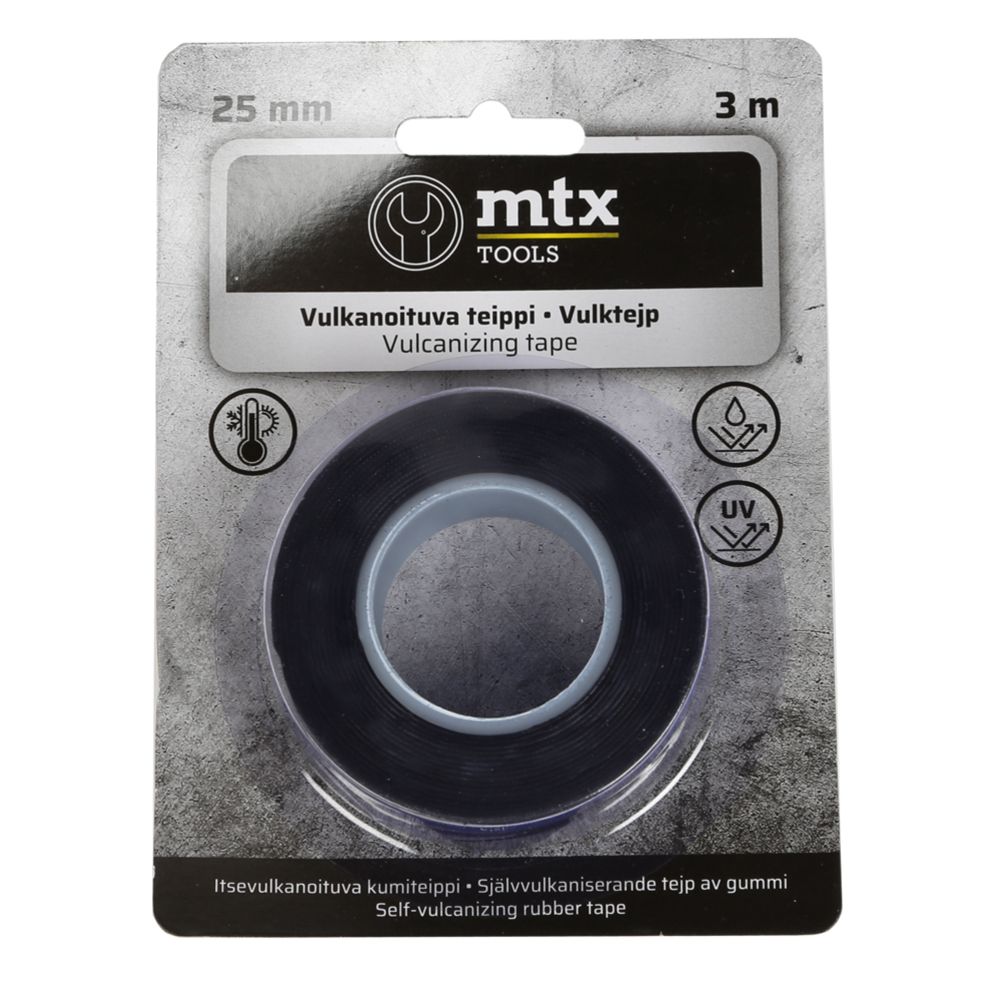 MTX vulkanoituva teippi 25 mm x 3 m