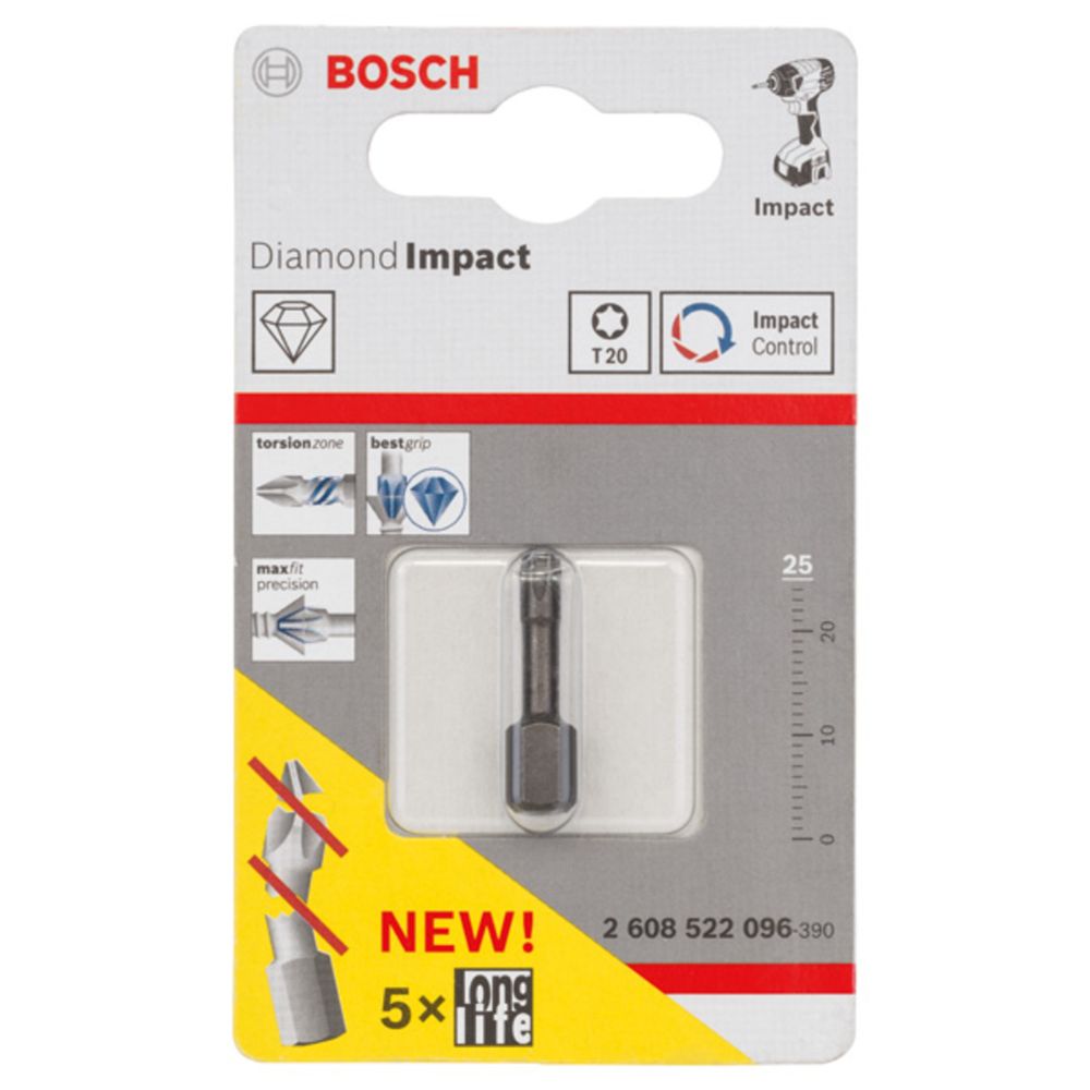 Bosch ruuvauskärki iskevään koneeseen T20 25 mm