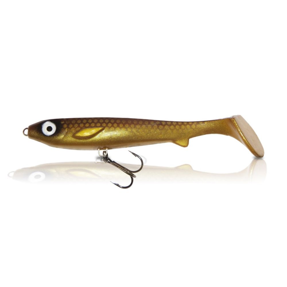Flatnose Shad 12cm med Rigg 3 st. Transparent Perch