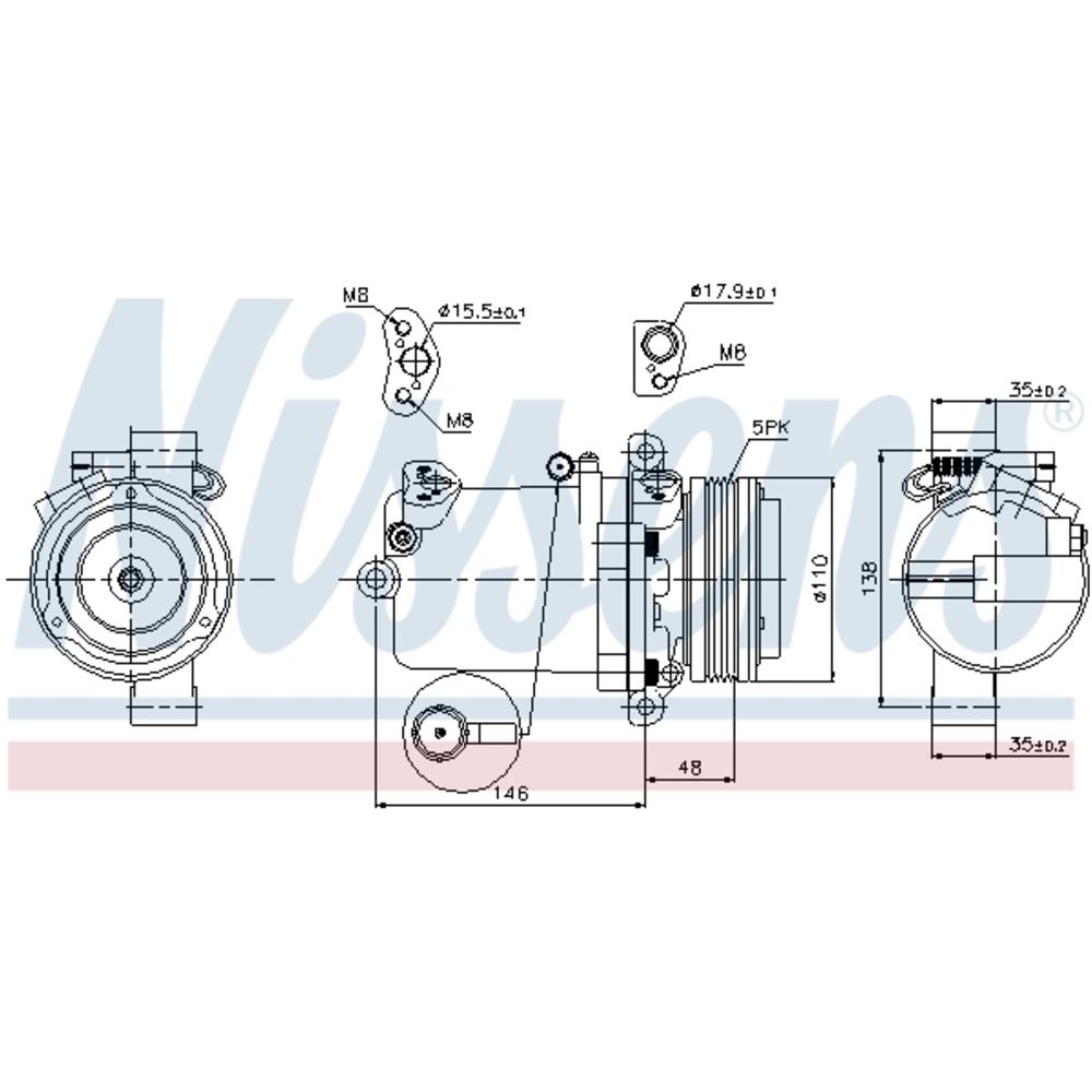 Ilmastointilaitteen kompressori 30-00280