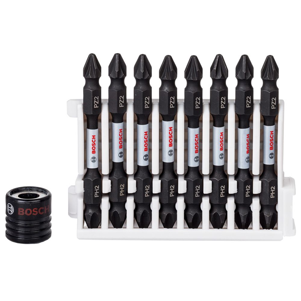 Bosch Impact 2-peaga kruviotsik magnetkaelusega löökseadmele Ph2+Pz2 8 tk