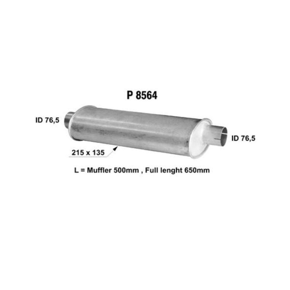 3"-summuti ø14/22x50 cm (ø76 mm)