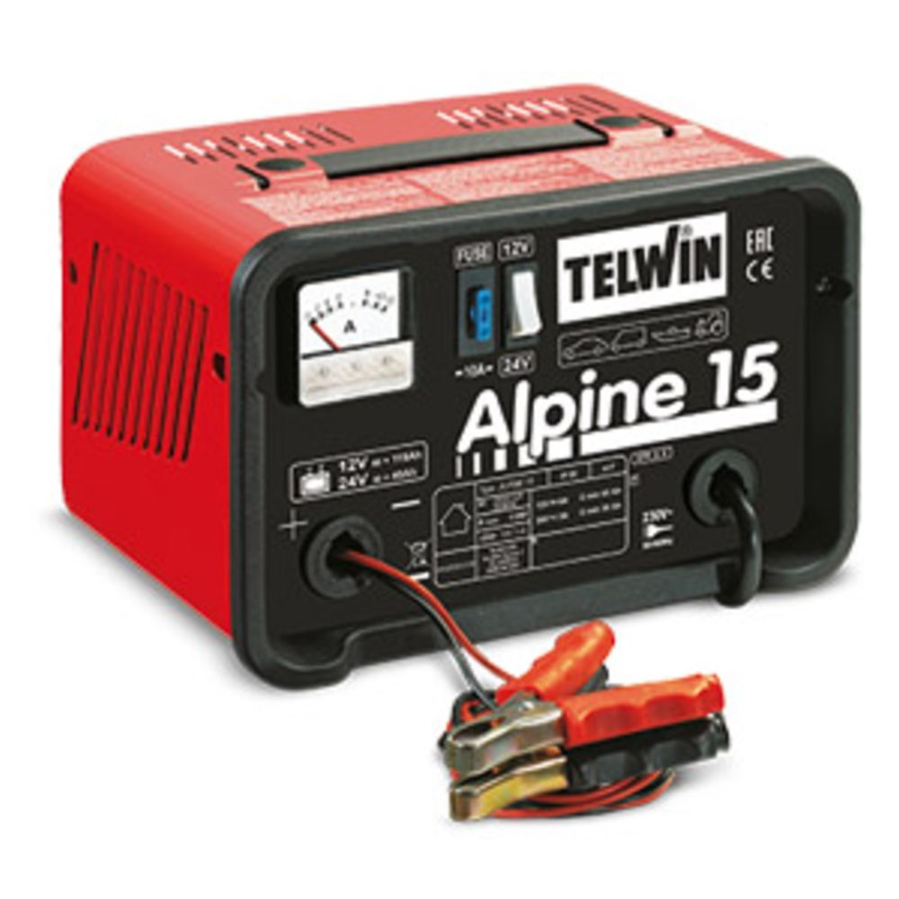 TELWIN ALPINE 15 snabb batteriladdare 12/24 V