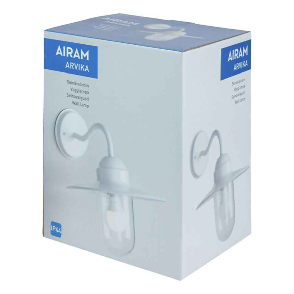 Airam Arvika E27 fasadbelysning vit