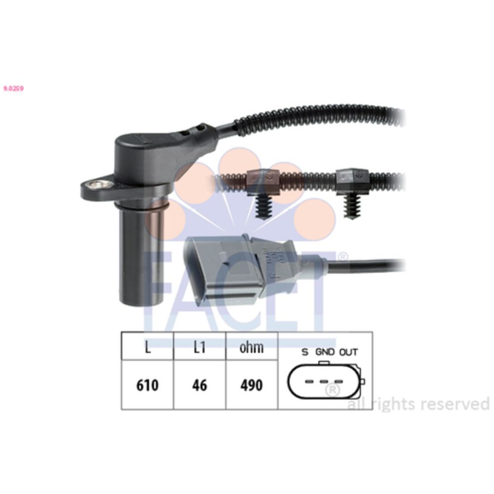 Kampiakselin asentotunnistin 10-00098