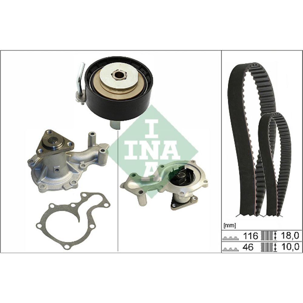 Vattenpump + kuggremssats 25-00370