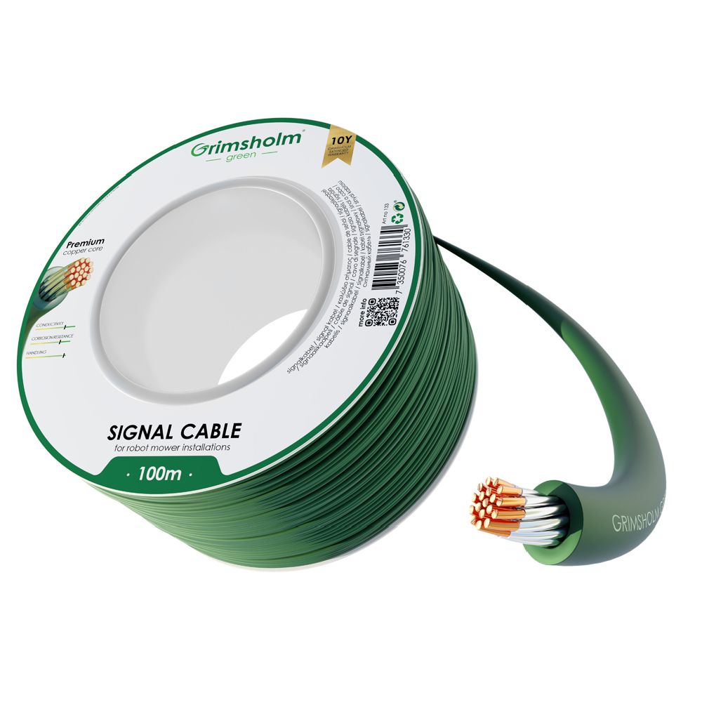 Grimsholm Green Premium begränsningskabel för robotgräsklippare 2,45 mm x 100 m