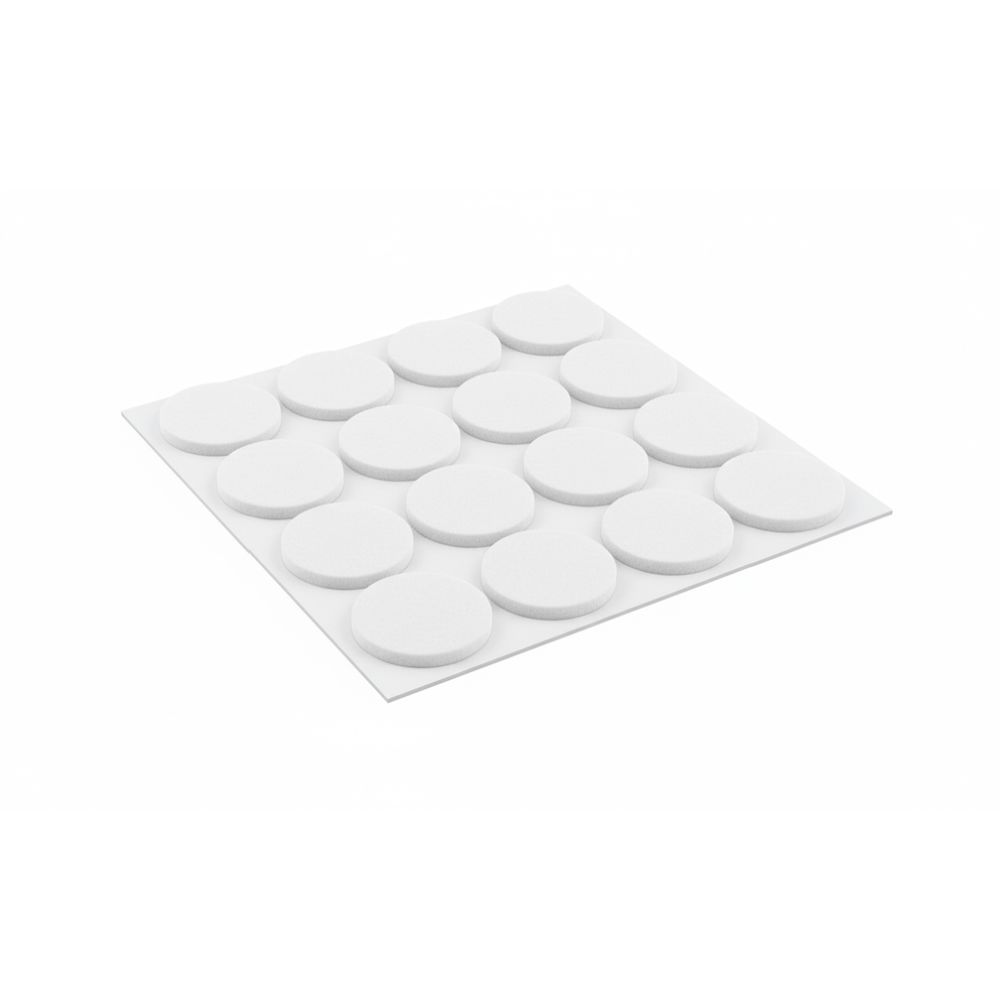 Arctic Design vildipadjad ümmargused 20 mm 16 tk valged