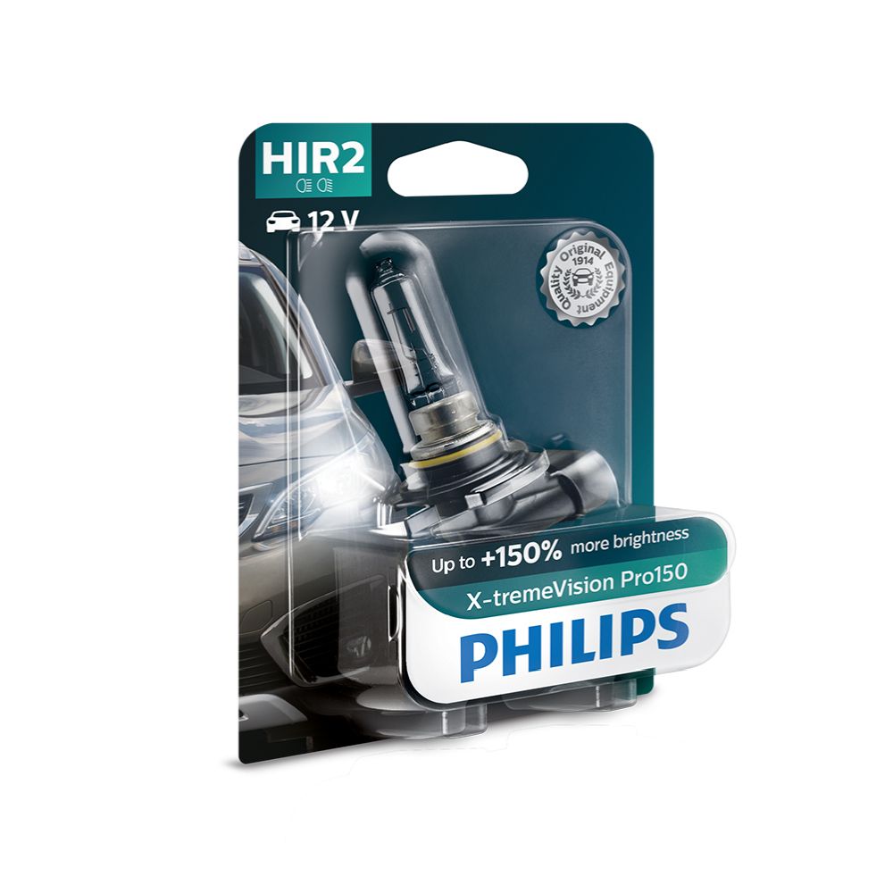 Philips XTremeVision Pro150 HIR2-polttimo +150%