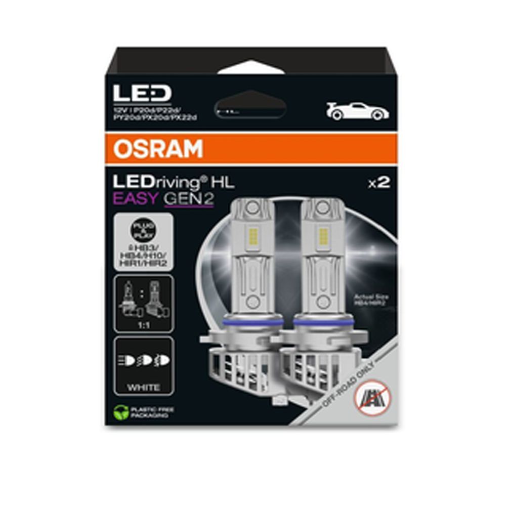 Osram LEDriving HL EASY Gen2 HB3/HIR1/H10/HB4/HIR2 polttimopari
