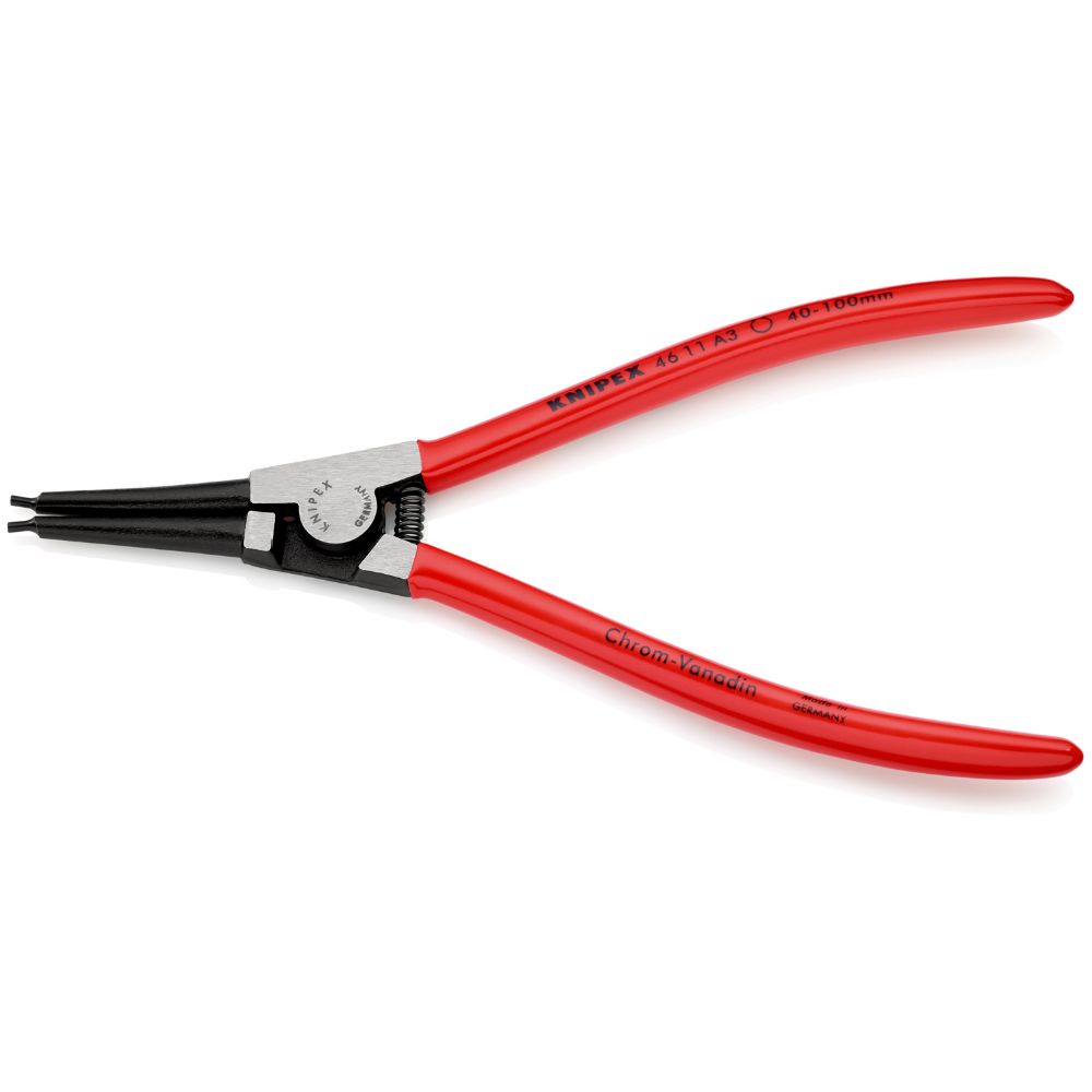 Knipex® 46 11 A3 rak låsringtång, utvändig 40–100 mm 210 mm