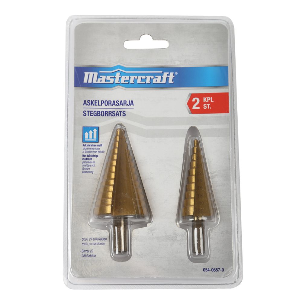 Mastercraft TiN stegborrsats 2 delar