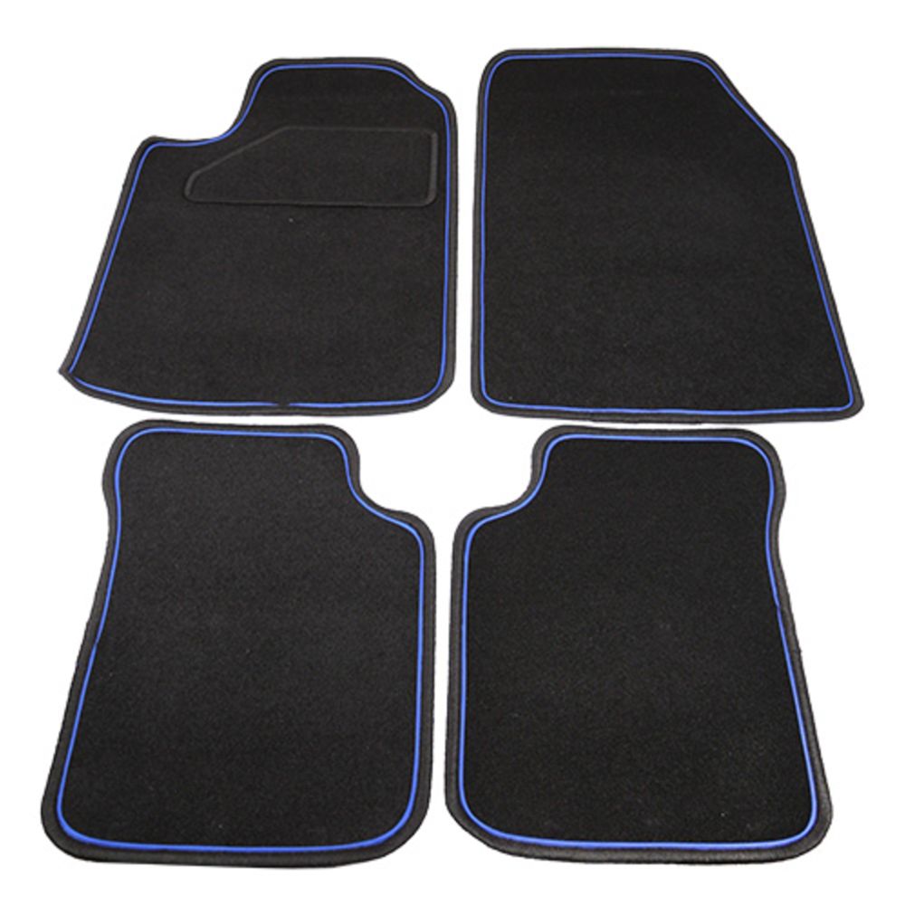 Textilmatta set Carlux svart/blå B