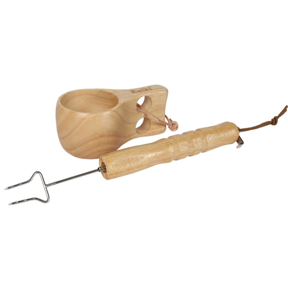 Retkeilijän kuksa ja makkaratikku -setti
