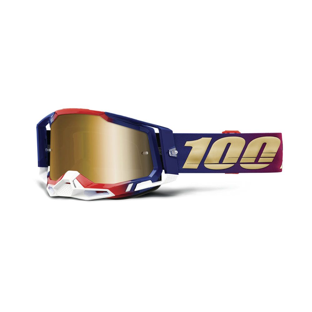 100% Racecraft 2 united crossglasögon guld spegellins