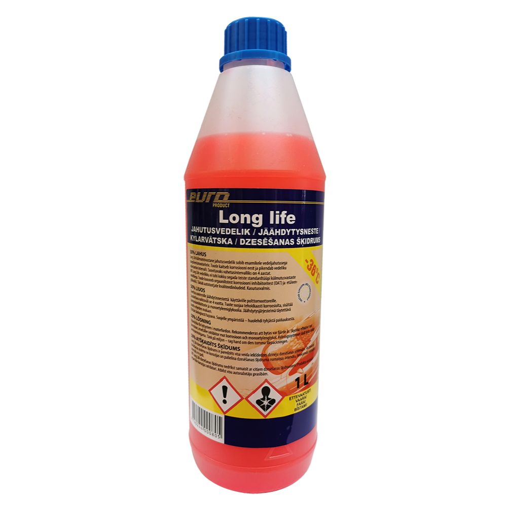 Jahutusvedelik LongLife punane 1 l 50%