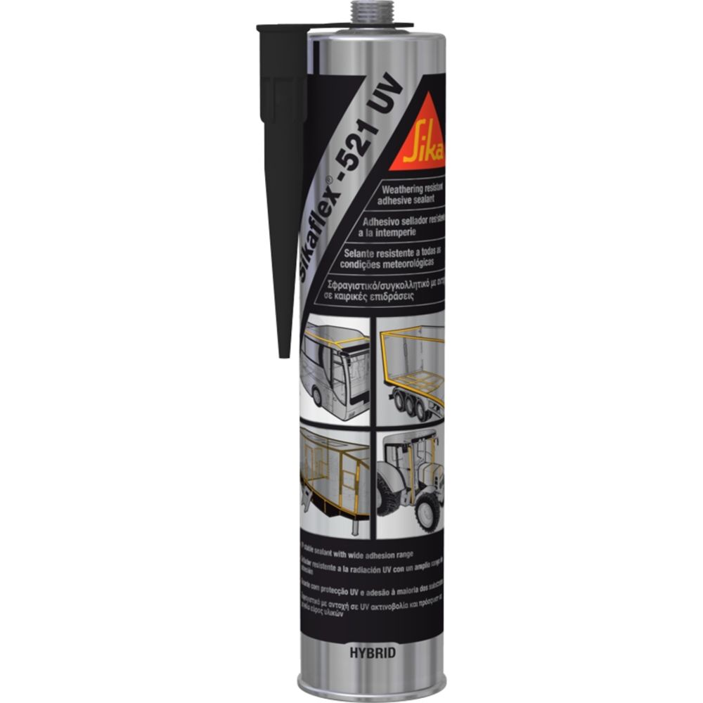 Sikaflex-521UV Liima- ja tiivistysmassa musta 300 ml