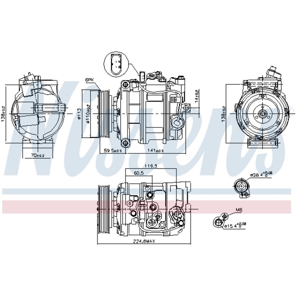 Ilmastointilaitteen kompressori 30-03546